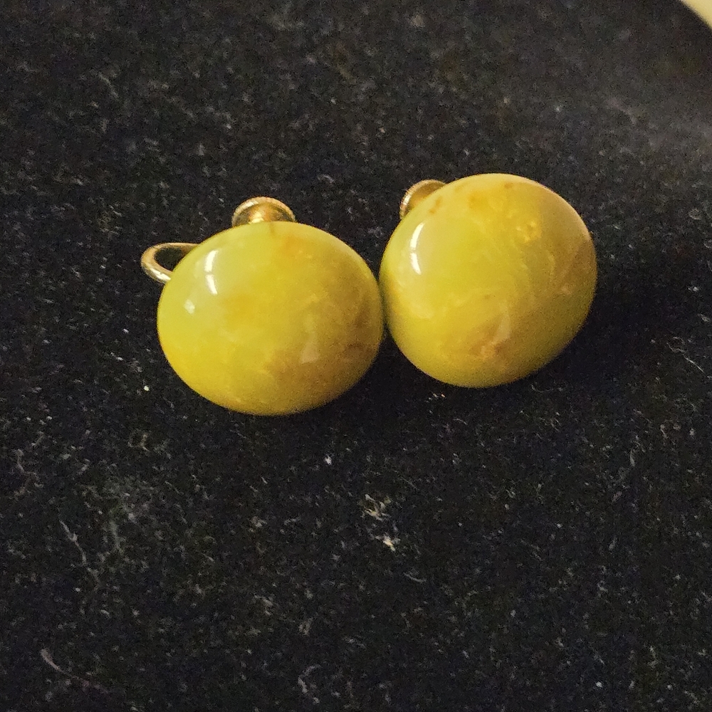 Vintage clip on earrings